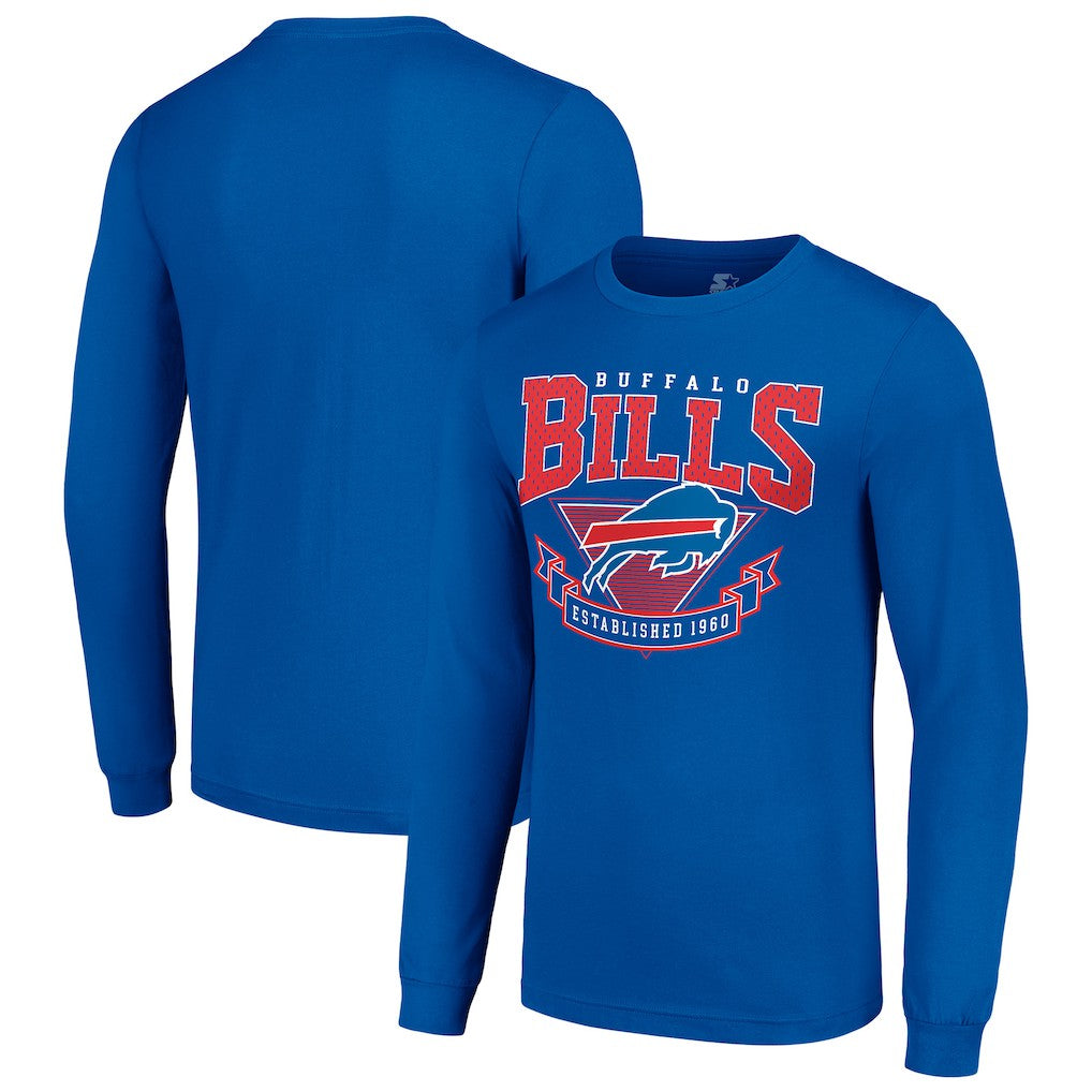 Buffalo Bills Starter '80s Inspired Team Logo Long Sleeve T-Shirt - Royal T-shirts