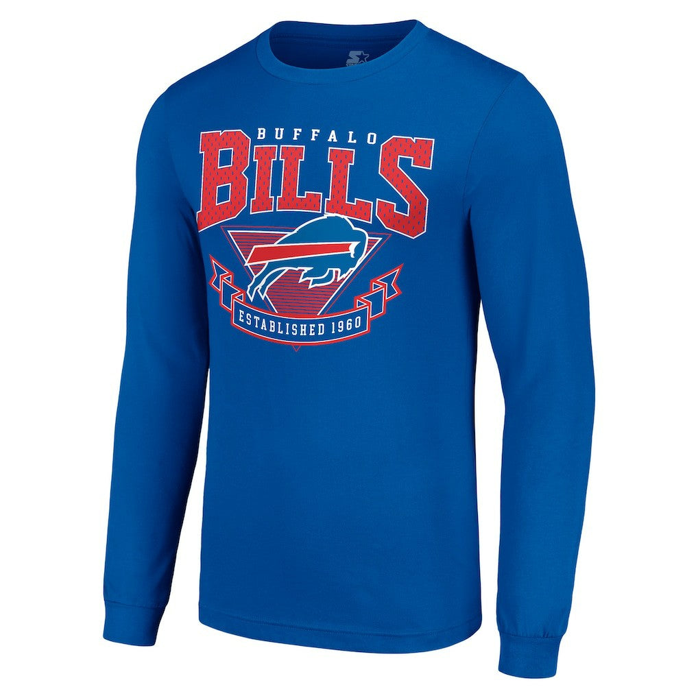 Buffalo Bills Starter '80s Inspired Team Logo Long Sleeve T-Shirt - Royal T-shirts