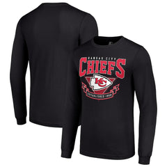 Kansas City Chiefs Starter '80s Inspired Team Logo Long Sleeve T-Shirt - Black T-shirts