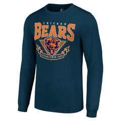 Chicago Bears Starter '80s Inspired Team Logo Long Sleeve T-Shirt - Navy T-shirts