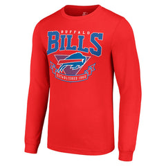 Buffalo Bills Starter '80s Inspired Team Logo Long Sleeve T-Shirt - Red T-shirts