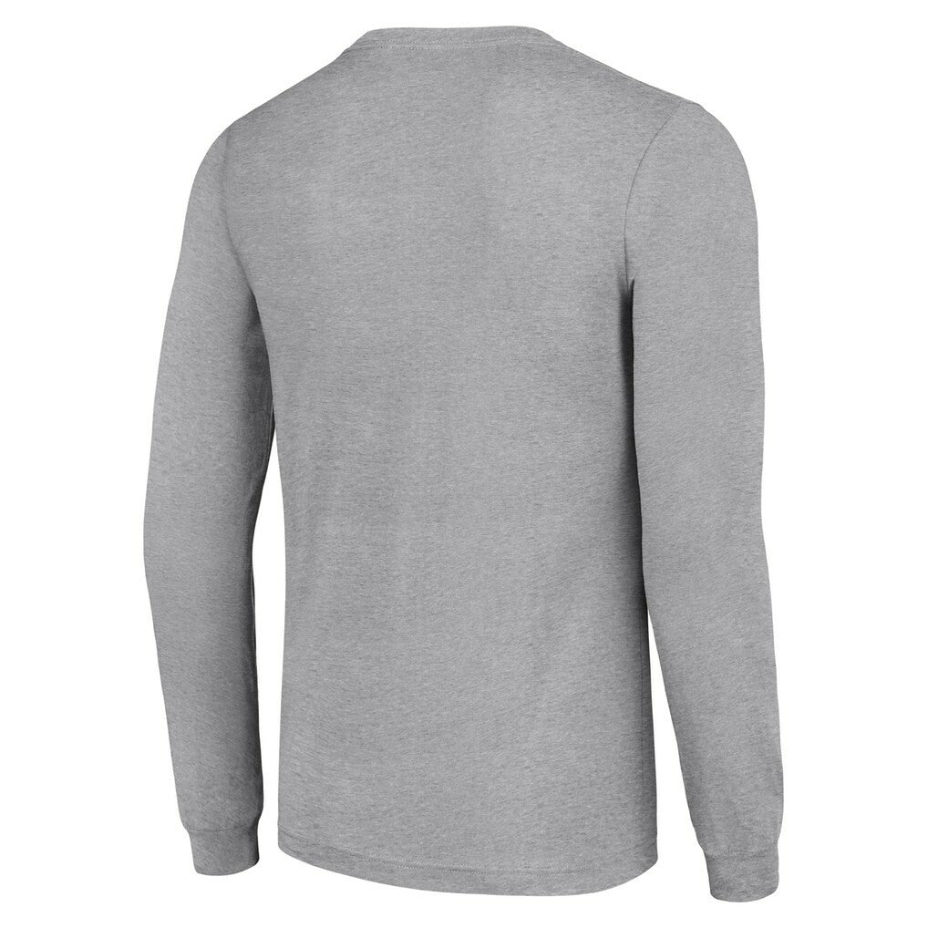 Minnesota Vikings Starter '80s Inspired Team Logo Long Sleeve T-Shirt - Heather Gray T-shirts