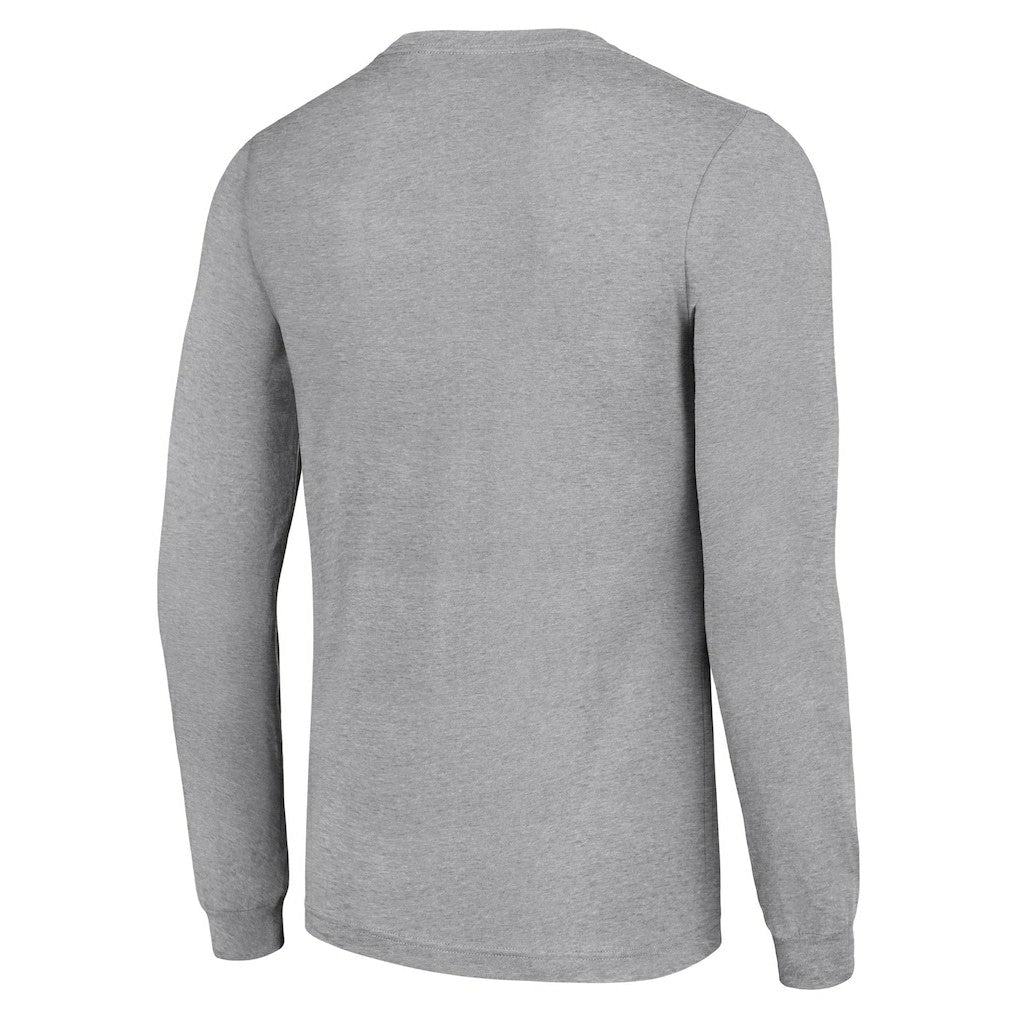 Pittsburgh Steelers Starter '80s Inspired Team Logo Long Sleeve T-Shirt - Heather Gray T-shirts