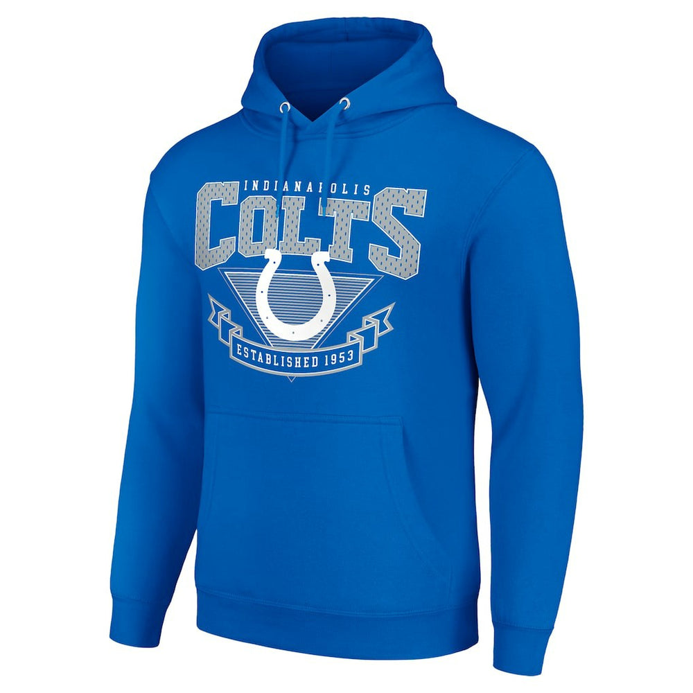 Indianapolis Colts Starter ‘80s Inspired Pullover Hoodie - Royal Hoodies