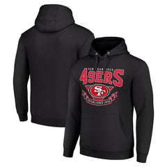 San Francisco 49ers Starter ‘80s Inspired Pullover Hoodie - Black Hoodies