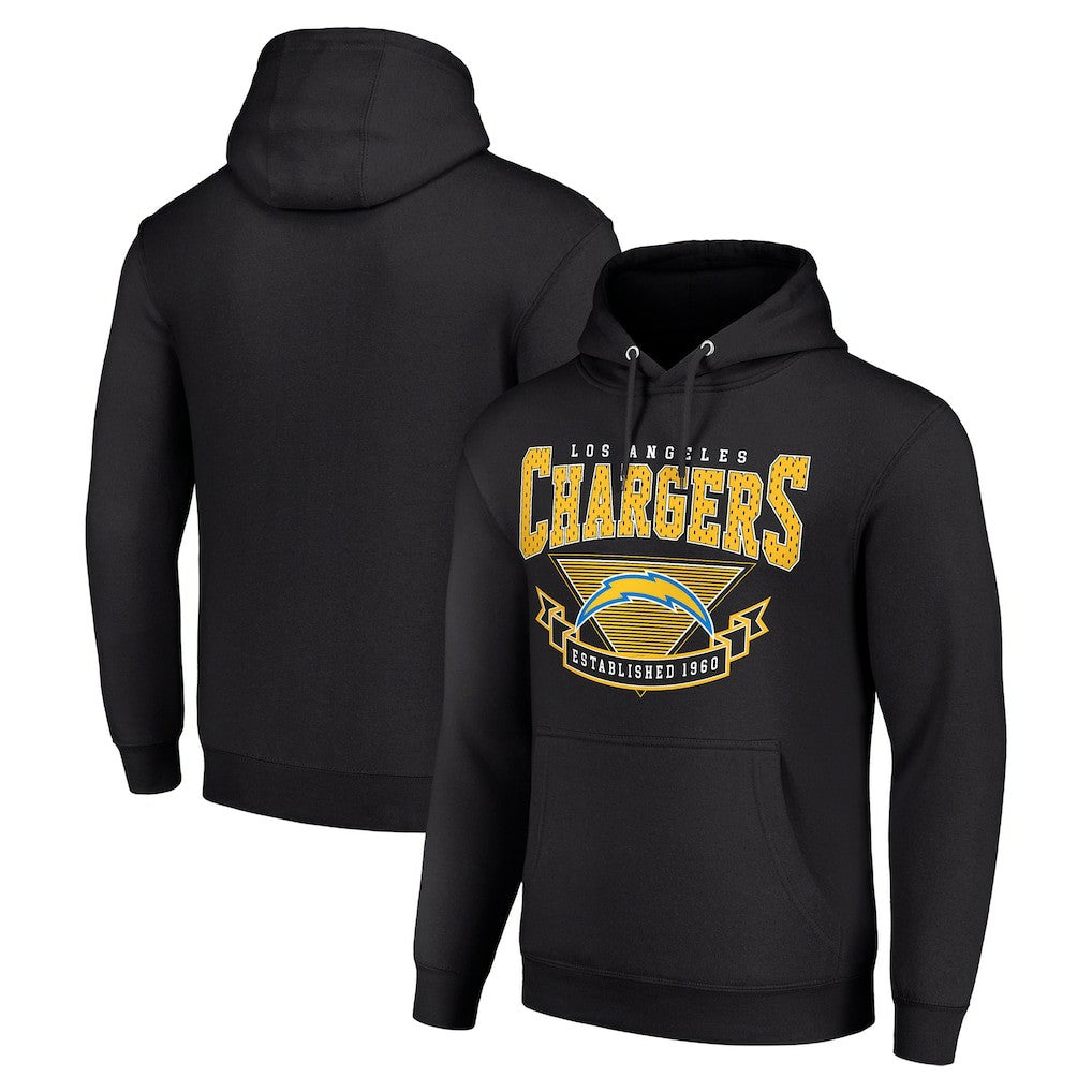 Los Angeles Chargers Starter ‘80s Inspired Pullover Hoodie - Black Hoodies