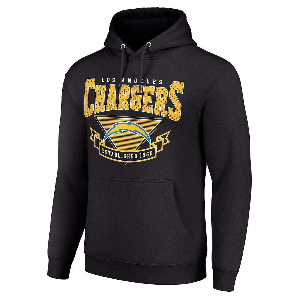 Los Angeles Chargers Starter ‘80s Inspired Pullover Hoodie - Black Hoodies