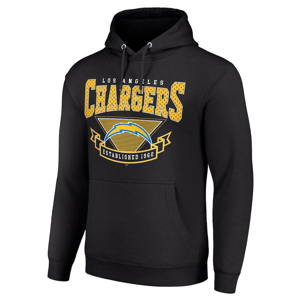 Los Angeles Chargers Starter ‘80s Inspired Pullover Hoodie - Black Hoodies