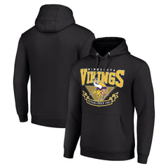 Minnesota Vikings Starter ‘80s Inspired Pullover Hoodie - Black Hoodies