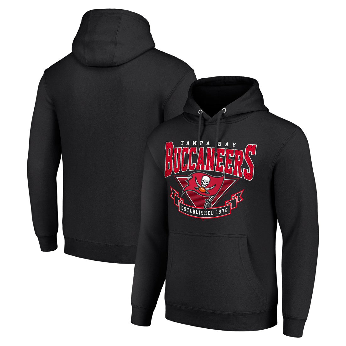 Tampa Bay Buccaneers Starter ‘80s Inspired Pullover Hoodie - Black Hoodies