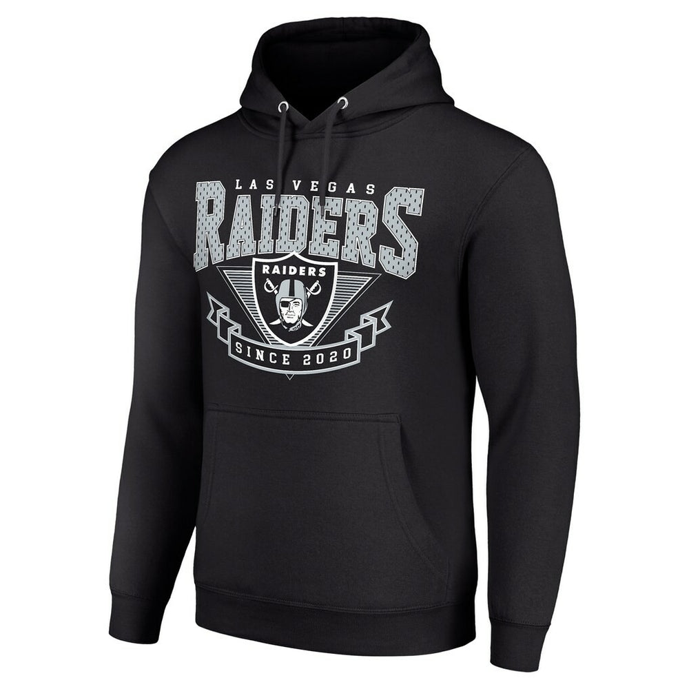 Las Vegas Raiders Starter ‘80s Inspired Pullover Hoodie - Black Hoodies