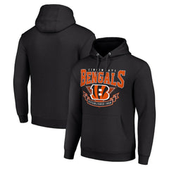 Cincinnati Bengals Starter ‘80s Inspired Pullover Hoodie - Black Hoodies