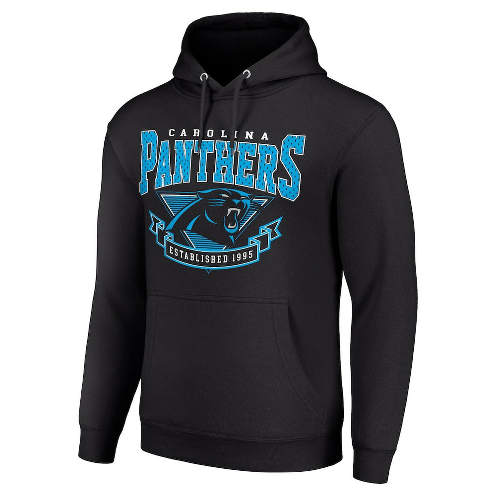 Carolina Panthers Starter ‘80s Inspired Pullover Hoodie - Black Hoodies