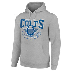 Indianapolis Colts Starter ‘80s Inspired Pullover Hoodie - Heather Gray Hoodies