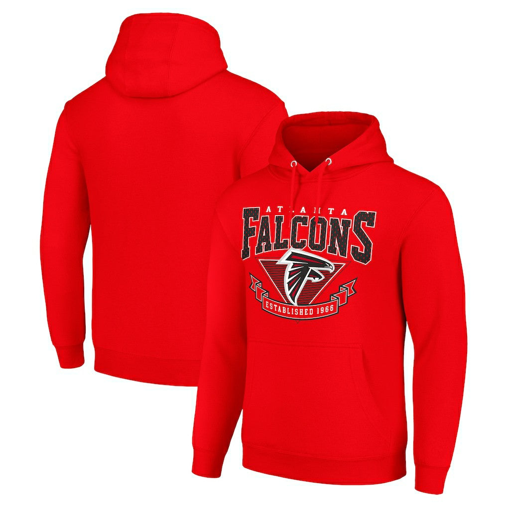 Atlanta Falcons Starter ‘80s Inspired Pullover Hoodie - Red Hoodies