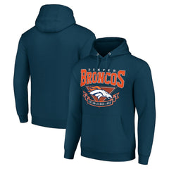 Denver Broncos Starter ‘80s Inspired Pullover Hoodie - Navy Hoodies