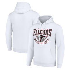 Atlanta Falcons Starter ‘80s Inspired Pullover Hoodie - White Hoodies