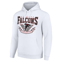 Atlanta Falcons Starter ‘80s Inspired Pullover Hoodie - White Hoodies