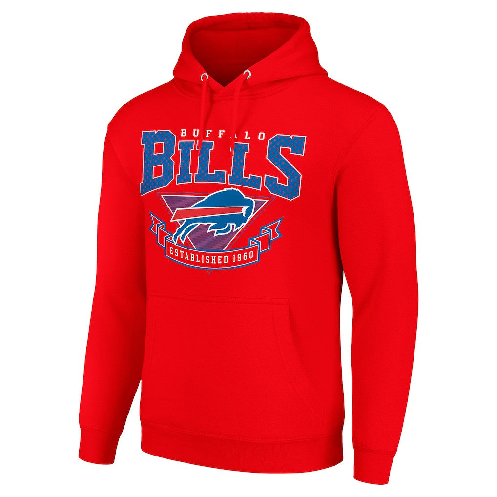 Buffalo Bills Starter ‘80s Inspired Pullover Hoodie - Red Hoodies