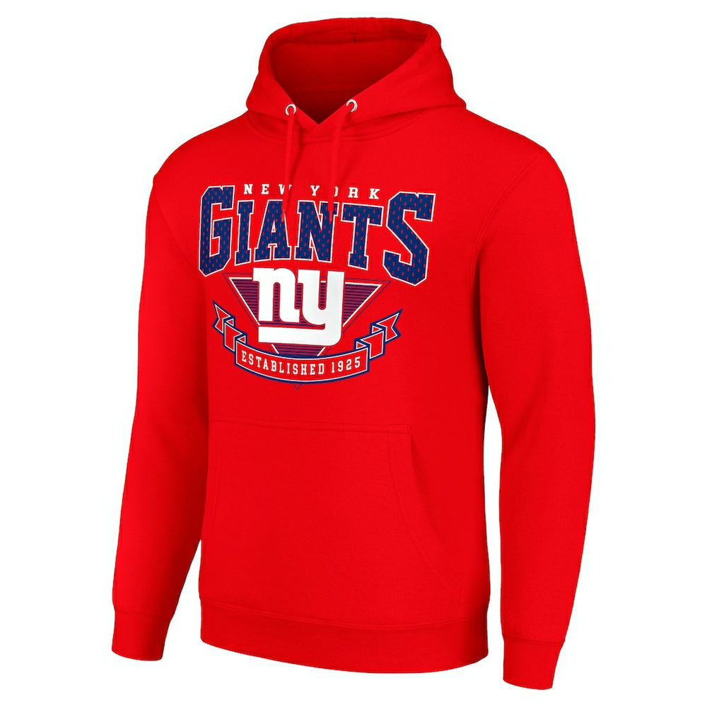 New York Giants Starter ‘80s Inspired Pullover Hoodie - Red Hoodies