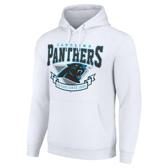 Carolina Panthers Starter ‘80s Inspired Pullover Hoodie - White Hoodies
