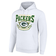 Green Bay Packers Starter ‘80s Inspired Pullover Hoodie - White Hoodies