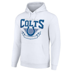 Indianapolis Colts Starter ‘80s Inspired Pullover Hoodie - White Hoodies