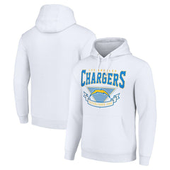Los Angeles Chargers Starter ‘80s Inspired Pullover Hoodie - White Hoodies