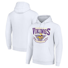 Minnesota Vikings Starter ‘80s Inspired Pullover Hoodie - White Hoodies