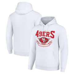 San Francisco 49ers Starter ‘80s Inspired Pullover Hoodie - White Hoodies