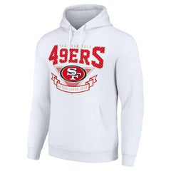 San Francisco 49ers Starter ‘80s Inspired Pullover Hoodie - White Hoodies