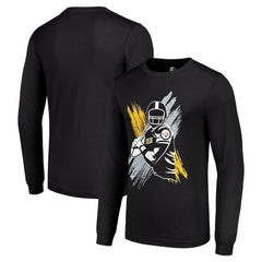 Pittsburgh Steelers Starter Player X Logo Graphic Long Sleeve T-Shirt - Black T-shirts