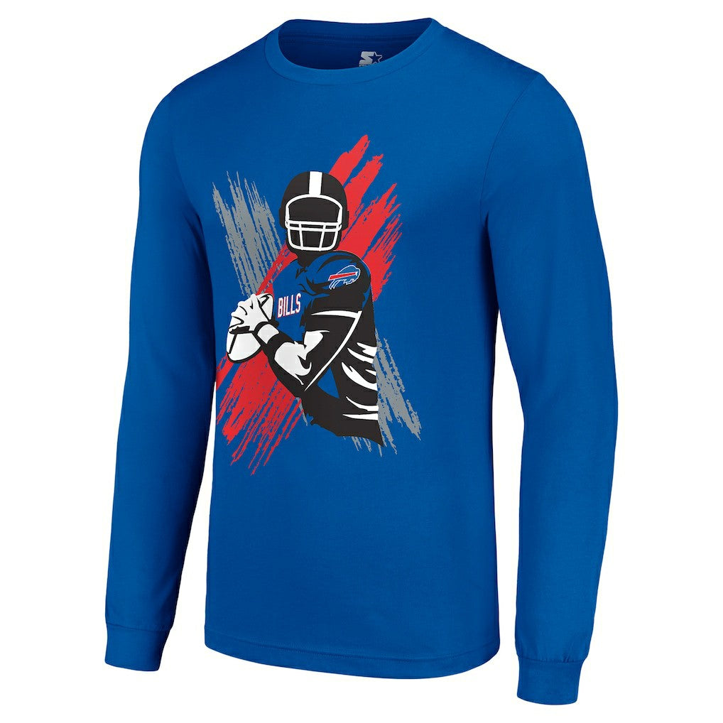 Buffalo Bills Starter Player X Logo Graphic Long Sleeve T-Shirt - Royal T-shirts