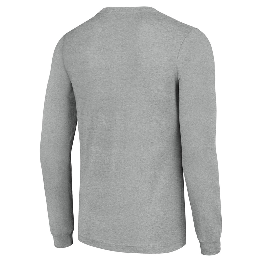 Detroit Lions Starter Player X Logo Graphic Long Sleeve T-Shirt - Heather Gray T-shirts