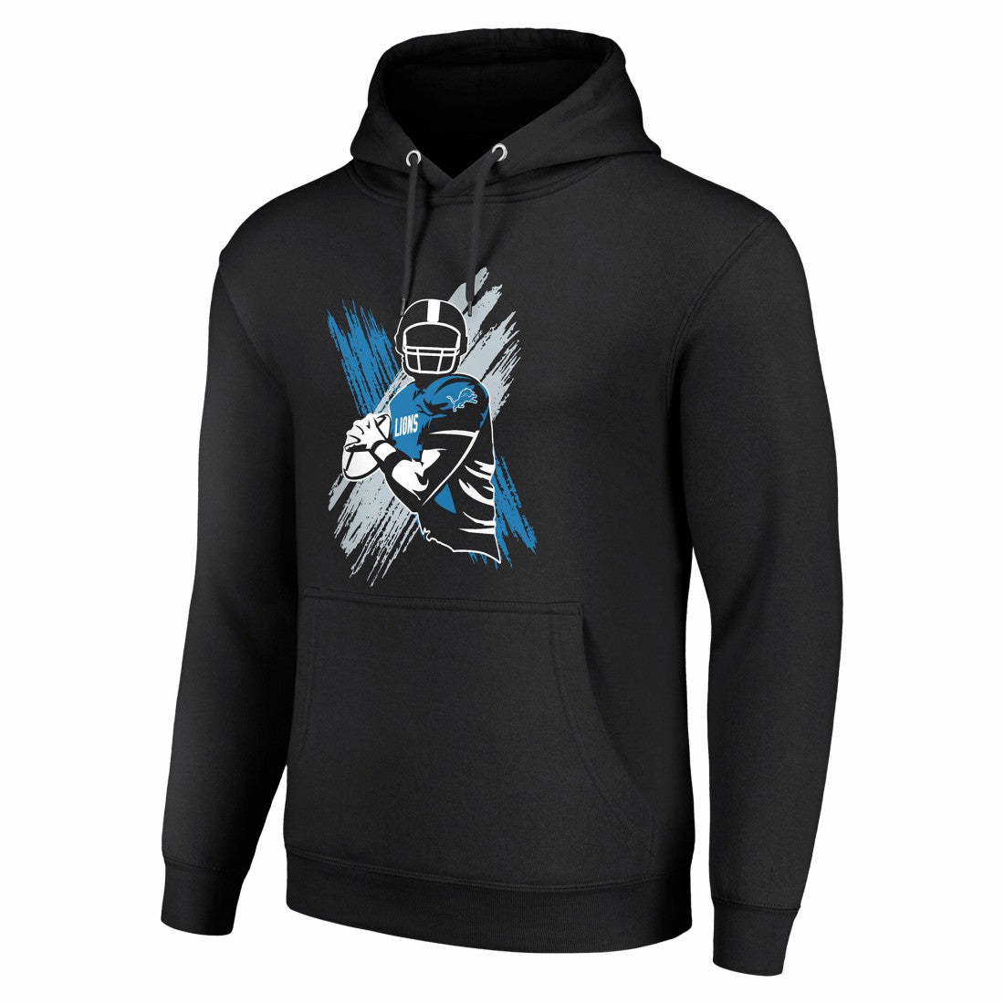 Detroit Lions Starter Player X Fleece Pullover Hoodie - Black Hoodies