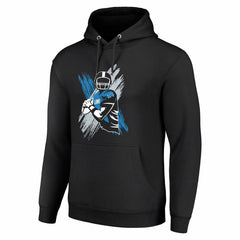 Detroit Lions Starter Player X Fleece Pullover Hoodie - Black Hoodies