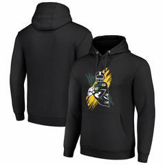 Green Bay Packers Starter Player X Fleece Pullover Hoodie - Black Hoodies