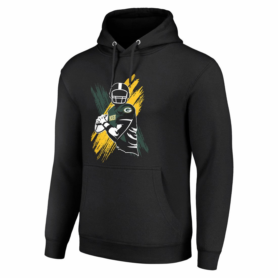 Green Bay Packers Starter Player X Fleece Pullover Hoodie - Black Hoodies