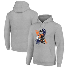 Chicago Bears Starter Player X Fleece Pullover Hoodie - Heather Gray Hoodies