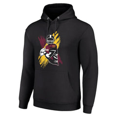 Washington Commanders Starter Player X Fleece Pullover Hoodie - Black Hoodies