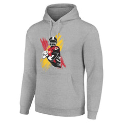 Kansas City Chiefs Starter Player X Fleece Pullover Hoodie - Heather Gray Hoodies