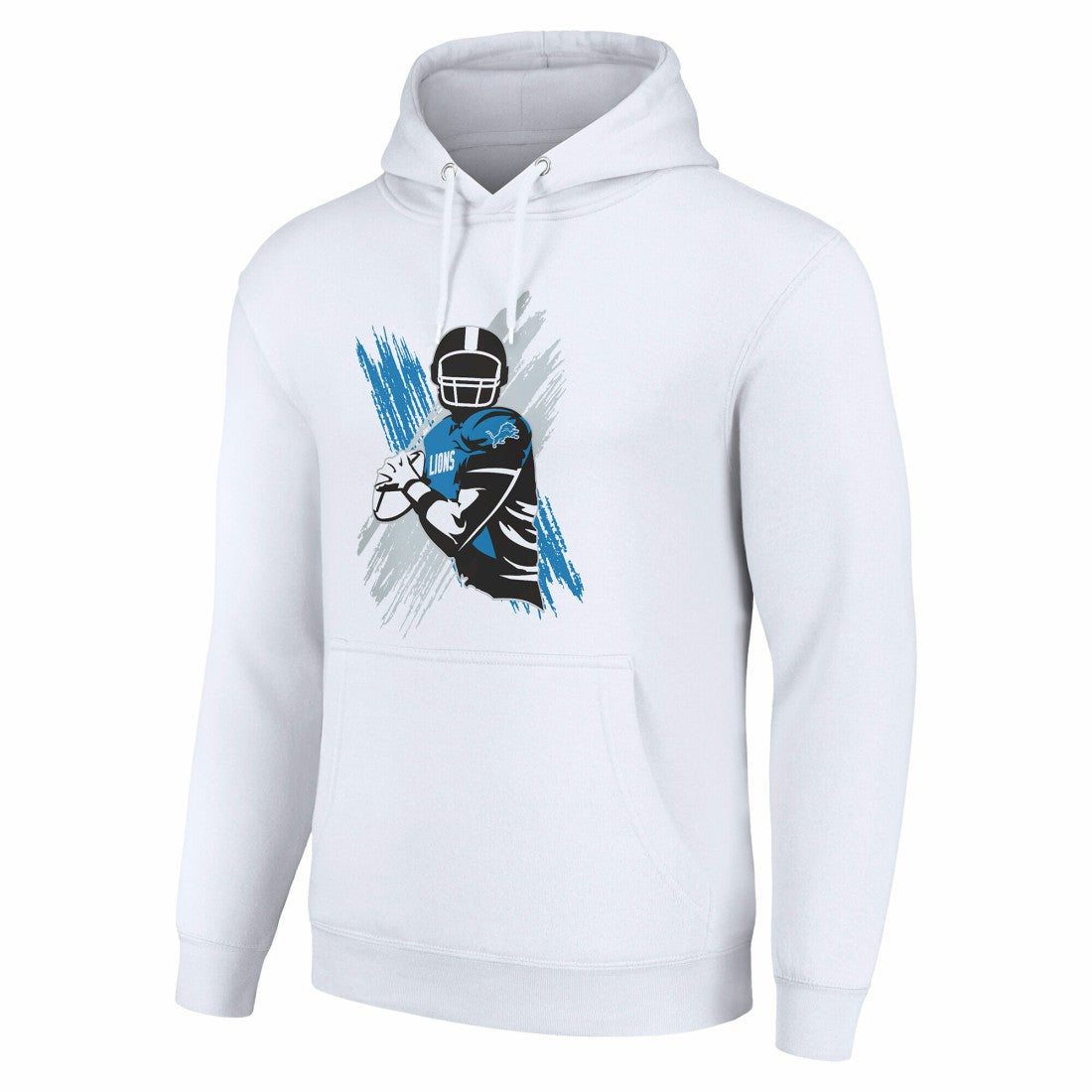 Detroit Lions Starter Player X Fleece Pullover Hoodie - White Hoodies