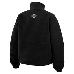 Las Vegas Raiders WEAR by Erin Andrews Women's Polar Fleece Half-Zip Jacket - Black Jackets