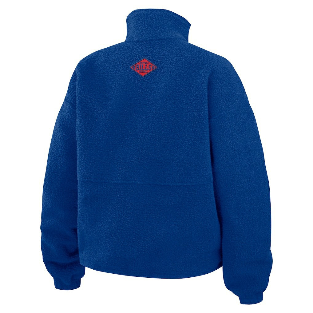 Buffalo Bills WEAR by Erin Andrews Women's Polar Fleece Half-Zip Jacket - Royal Jackets