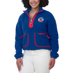 Buffalo Bills WEAR by Erin Andrews Women's Polar Fleece Half-Zip Jacket - Royal Jackets