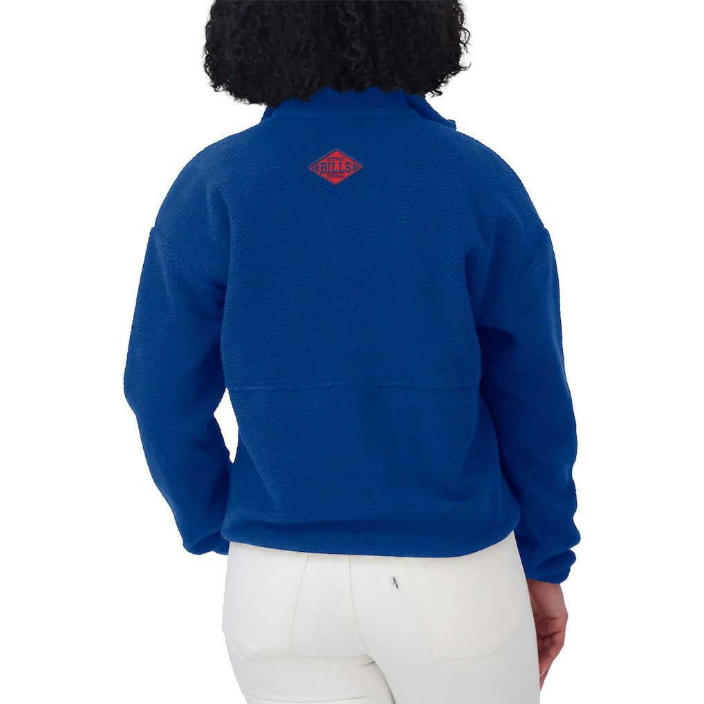 Buffalo Bills WEAR by Erin Andrews Women's Polar Fleece Half-Zip Jacket - Royal Jackets