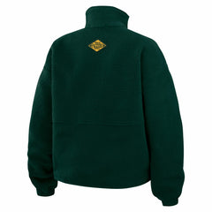 Green Bay Packers WEAR by Erin Andrews Women's Polar Fleece Half-Zip Jacket - Green Jackets