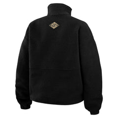 New Orleans Saints WEAR by Erin Andrews Women's Polar Fleece Half-Zip Jacket - Black Jackets