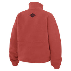 San Francisco 49ers WEAR by Erin Andrews Women's Polar Fleece Half-Zip Jacket - Scarlet Jackets