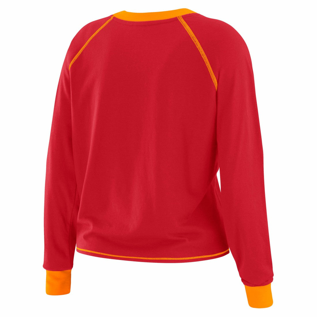Tampa Bay Buccaneers WEAR by Erin Andrews Women's Tie-Front Long Sleeve Top - Red/Orange Tops